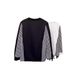 Pure Pure Striped Patchwork Sweatshirt Autumn 2024 New Trendy Brand Men's Round Neck Long Sleeve Base Shirt_viptrois.com