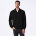Men's Slim-Fit Zip-Up Sweatshirt - Minimalist Stand Collar Pullover With Hidden Pockets_viptrois.com