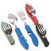 Stainless Steel Cutlery 4 In 1 Outdoor Picnic Tableware Foldable Knife Fork Spoon Bottle Opener Folding Pocket Cutlery Set_viptrois.com