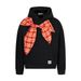 Design Sense Plaid Bow Tie Hooded Sweatshirt Trendy Brand Men's Wear Vibe Style Loose Casual Sports Pullover_viptrois.com
