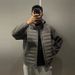 "Trendy Unisex Lightweight Hooded Jacket With Color Block Design - Slim Fit Zippered Casual Outerwear For Winter"_viptrois.com