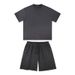 Men's Clothing Trendy Short Sleeved T Shirt Summer Suit Boys Handsome One Set With Fashionable Jeans Two Piece Suit_viptrois.com