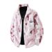 Men's Clothing Lambswool Jacket Winter Loose Tie Dye Warm Winter Cotton Padded Coat Plus Velvet Thickened Cotton Coat Ins Trendy Brand Cotton Padded_viptrois.com