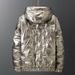 Men's Short Cold-proof Clothing, Men's Winter Thickened Coat, Men's Jacket, Shiny Japanese And Korean Winter Clothing_viptrois.com