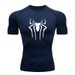 Men's Fitness Sports Running Tight Round Neck T-shirt Compression Quick Drying_viptrois.com