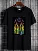 Banksy Stained Glass Window Graffiti Vest T Shirt 1761 Slightly Top For Everyday Wear Streetwear Designer Clothes Graphic Versatile Unisex Stylish_viptrois.com
