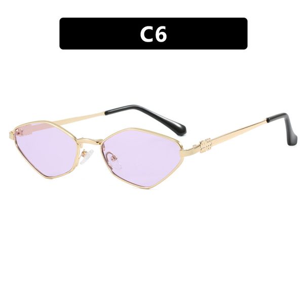 Women's Sunglasses Fashion Diamond Metal Sunglasses New Simple Beach Sunshade Sunglasses Internet Celebrity Same Style Sunglasses For Women_viptrois.com
