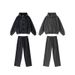 Men’s Vintage Heavy-Washed Fleece Tracksuit – Retro Zipper Hoodie & Straight-Leg Pants 2-Piece Outfit, Winter Warm Casual Streetwear_viptrois.com