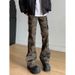 "Men's Hip-Hop Camo Cargo Jeans – Military-Inspired Slim Fit (Tapered Leg, Multi-Pocket Design, Retro Streetwear, Stretch Denim, All-Season Wear)"_viptrois.com