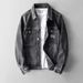 Men's Clothing Spring And Autumn Men's Casual Lapel Standard Straight Denim Jacket Men's Coat Trendy Simple Fashion Handsome Denim Clothes_viptrois.com