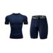 Men's Clothing new men's sports short sleeved shorts fitness tight compression yoga quick drying breathable suit_viptrois.com