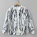 Tie Dye Retro Long Sleeved Shirt For Men, Fashionable And Versatile, Artistic And Casual Loose Top_viptrois.com