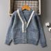 Pearl Snow Wool Cardigan Girls Sweater Medium And Large Children's Autumn And Winter Children's Sweater New Style_viptrois.com