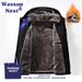 Pulse Wasuup2024 Autumn Winter Hooded Men's New Fleece Lined Thickened Jacket Windbreaker Casual Versatile Trench Coat_viptrois.com