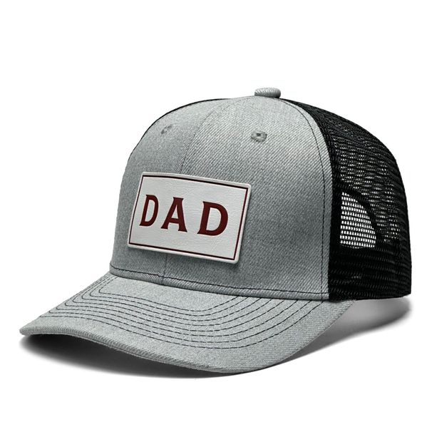 Unisex The DAD letters on the leather tag of the baseball cap are suitable for travel and wear_viptrois.com
