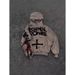 Gothic Patchwork Hoodie – 3D Skull & Crossbones Pullover For Men/Women (S-3XL, Streetwear Unisex, Halloween Dark Aesthetic)_viptrois.com