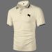 Men's Printed Polo Shirt - Short Sleeve, Relaxed Fit, Breathable Polyester, Casual & Stylish (S-2XL)_viptrois.com