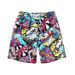 Men's Beach Quick-Dry Plus Size Loose Floral Swim Trunks Five-Point Boxer Shorts_viptrois.com