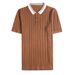 Men's New Summer Stretch Knitted Polo Shirt Slim Light Luxury Lapel Short Sleeved T Shirt Men_viptrois.com