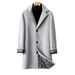 Loom Loom 2025 Men's European And American Style Autumn Winter Thickened Cotton Padded Long Woolen Fashion Trend Daily Wear Trench_viptrois.com