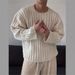 Men's American High-Street Polo Shirt – Short Sleeve Knit T-Shirt With Classic Collar (S-XL, Beige/Gray/Black, Relaxed Fit, Minimalist Streetwear)_viptrois.com