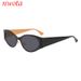 New Personalized Steel Leather Anti Ultraviolet Sunglasses Cross Border Contrast Color Frame Trend Men And Women Sunglasses T1297_viptrois.com