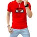 One Piece From The Source Factory, Men's 2024 Summer Letter-printed Short-sleeved Trendy Breathable Mercerized Cotton Versatile Men's T-shirt_viptrois.com