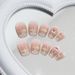 Nails Art Smile Cat Eye Christmas Wear Nail Detachable Nail Patch Nail Piece Nail Sticker Blush Nail 24 Pieces_viptrois.com