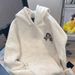 Retro Print Fleece Hoodie – Cozy Unisex Pullover With Vintage Design (Fall/Winter)_viptrois.com