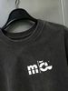 100% Cotton Washed Vintage Men's 3-Pack T-shirts Stylized Mca Monogram Print Crew Neck Short Sleeve Casual Tops In Gray Brown Light Gray_viptrois.com