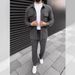 Men's Clothing Men's Corduroy Casual Long Sleeved Trousers Jacket Two Piece Suit Spring And Autumn_viptrois.com