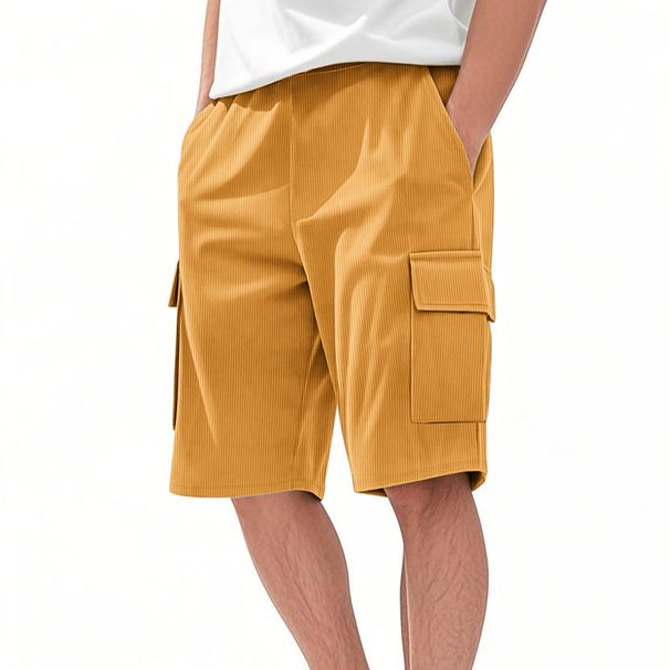 Men's Clothing Summer Shorts Men's Loose Workwear Multi Pocket Shorts Trendy Casual Sports Corduroy Shorts Men_viptrois.com