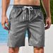 2025 Men's Four-season Casual 3D Printed Straight-cut Sports Beach Pants With Drawstrings_viptrois.com