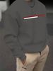 Men's Loose Casual And Fashionable Paris Letter Pattern Printed Round Neck Long Sleeved Sportswear For Autumn And Winter_viptrois.com