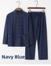 Men's Cotton Linen Tang Suit Long Sleeved Style Retro Hanfu Loose Fit Tai Chi Top Zen Trendy Clothing_viptrois.com