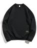Men's Casual Plaid Pullover Sweatshirt - Soft Loose Fit Long Sleeve Round Neck Top For Winter & Autumn_viptrois.com