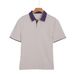Light Business Old Money Style Color-blocked Polo Shirt For Men, New Summer Casual Easy-care Short-sleeve T-shirt With A_viptrois.com