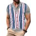 25 Foreign Trade American British Style Summer Men's Quick-drying Breathable Henry Shirt Short-sleeved Vest Short-sleeved T-shirt_viptrois.com