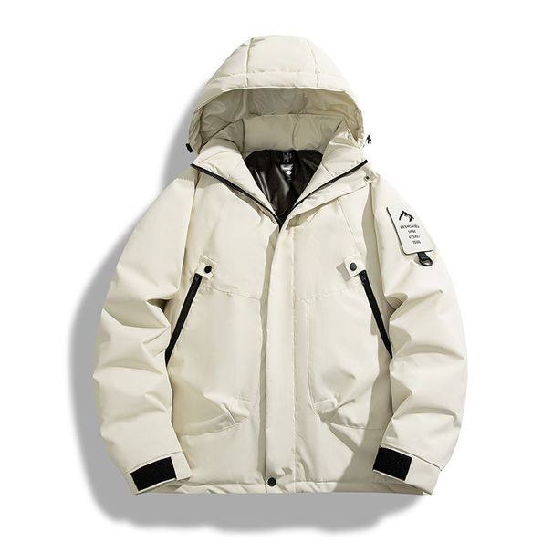 Parkas Coat Men's Trendy Cold-proof Jacket Hooded Quality Graphene Parkas Brand Jacket Large Loose Windproof Coat_viptrois.com