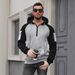 Men's Zip-Up Hooded Sweatshirt With Arm Pockets - Thick Fleece Lining, Winter Casual Pullover For Outdoor & Gym_viptrois.com