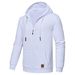 Cross-Border European And American Men's Plaid Jacquard Sweatshirt Long Sleeve Hoodie Warm Color Hooded Sports Zipper_viptrois.com