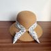 2024 New High-end Fashion Small Floral Bow Dome Straw For Outdoor Outings, Sun Protection And Sunshade Hat Versatile_viptrois.com