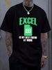 Excel My Best Friend At Work T Shirt Graphic Fashion Breathable Casual Top For Everyday Wear Slightly Stretched Unisex Soft Comfortable Stylish_viptrois.com