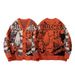 Men's Clothing Halloween Themed Evil Pumpkin Jacquard V Neck Knitted Cardigan, Trendy, Fashionable, And Loose Fitting Sweater_viptrois.com