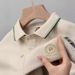 Men's Clothing Summer Men's Short Sleeved T Shirt High End Embroidered Polo Shirt Original Heavyweight Half Sleeved Top For Men_viptrois.com