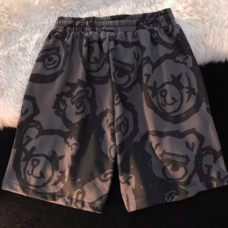 Men's Clothing Men's Plus Size Loose Floral Print Beach Shorts Trendy Sporty Casual Style Summer Thin Men's Clothing Bottoms_viptrois.com