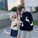 Pure Elk Long Sleeve Sweater Men Loose Round Neck Knitwear Hong Kong Style Trendy Brand Couple Fresh Christmas Base Shirt_viptrois.com
