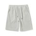 Men's Clothing Cotton Composite Shorts Loose Five Point Pants Solid Color Versatile Casual Pants Men's Large Pants_viptrois.com