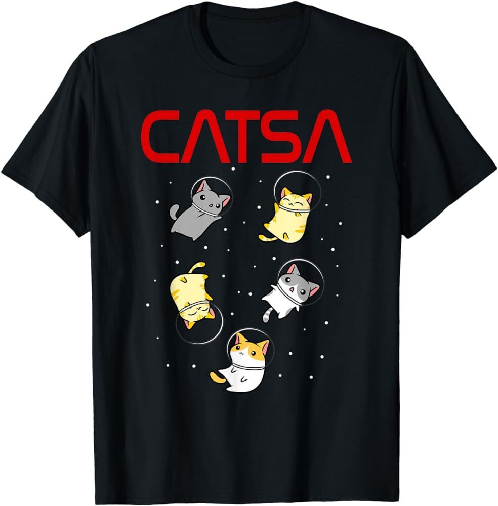 Funny Space Astronaut Cat Gifts Men Women Cats Space T-Shirt Mens Womens Tees Top Tops Tee_viptrois.com