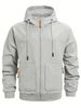 Loom Cross-Border Hot-Selling Zipper European And American Men's Popular Fleece Hoodie Cardigan With Hood Manufacturer_viptrois.com